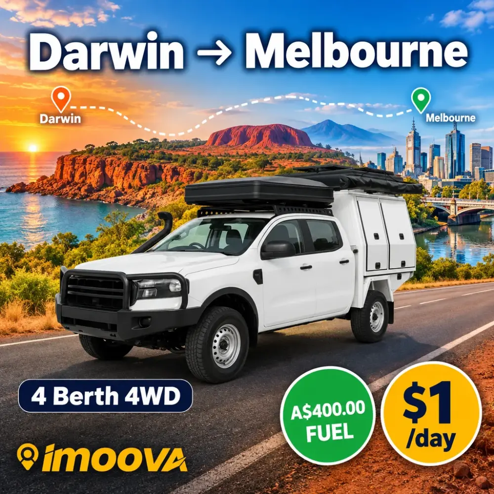 Relocalisation de 4 Berth 4WD de Darwin à Melbourne