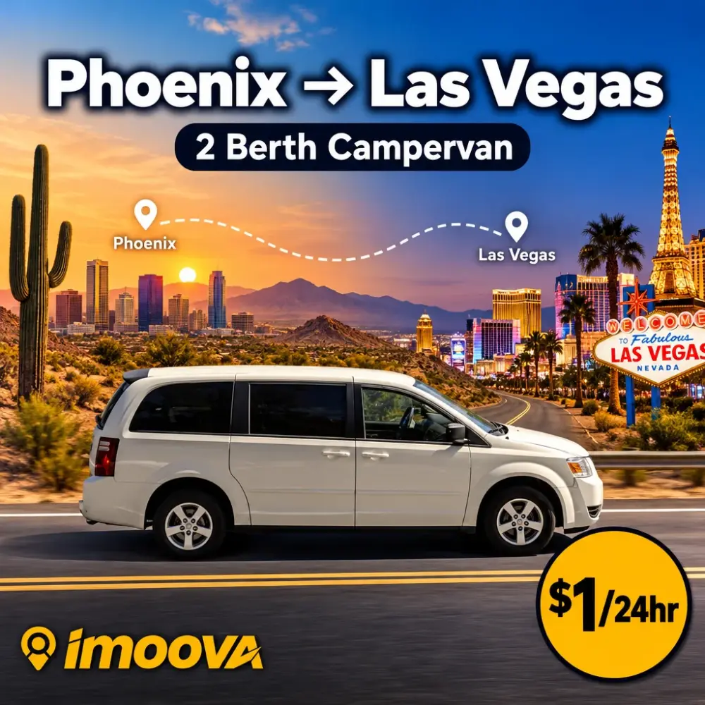 2 Berth Campervan Umzug von Phoenix nach Las Vegas