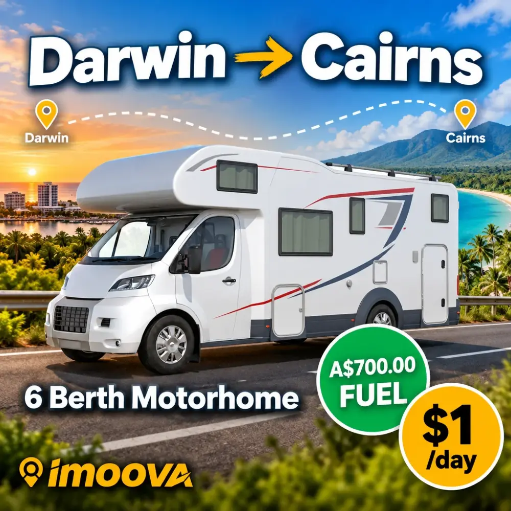 6 Berth Motorhome relocation from Darwin to Cairns