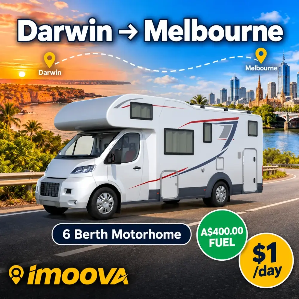 6 Berth Motorhome relocation from Darwin to Melbourne