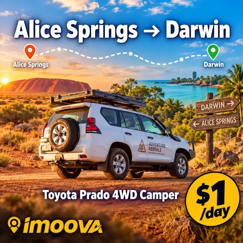 Toyota Prado 4WD Camper relocation from Alice Springs to Darwin