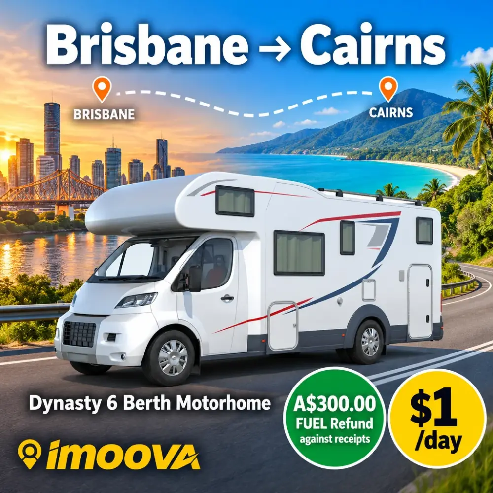 Dynasty 6 Berth Motorhome Umzug von Brisbane nach Cairns