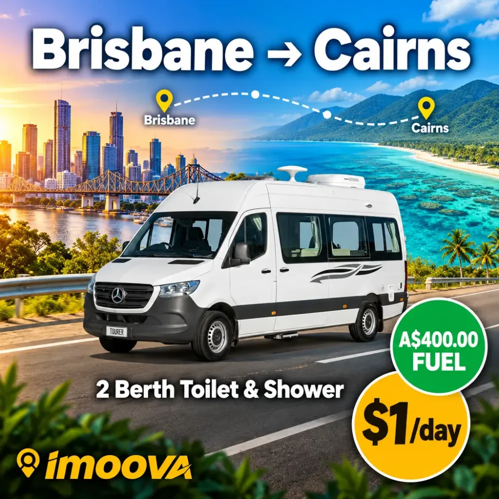 2 Berth Toilet & Shower Umzug von Brisbane nach Cairns