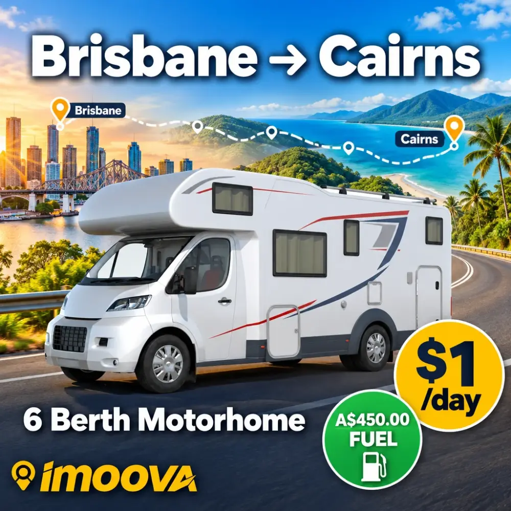 6 Berth Motorhome Umzug von Brisbane nach Cairns