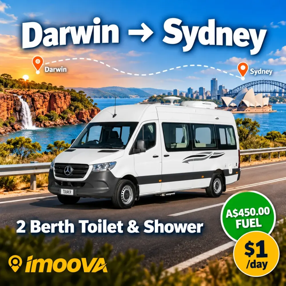 2 Berth Toilet & Shower Umzug von Darwin nach Sydney