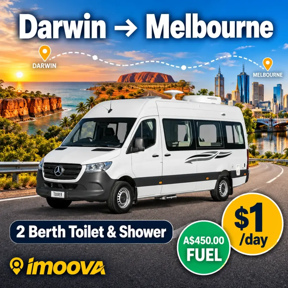 2 Berth Toilet & Shower Umzug von Darwin nach Melbourne