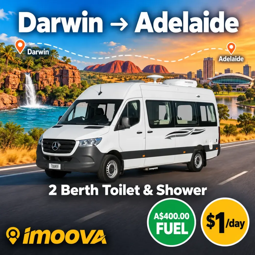 2 Berth Toilet & Shower Umzug von Darwin nach Adelaide