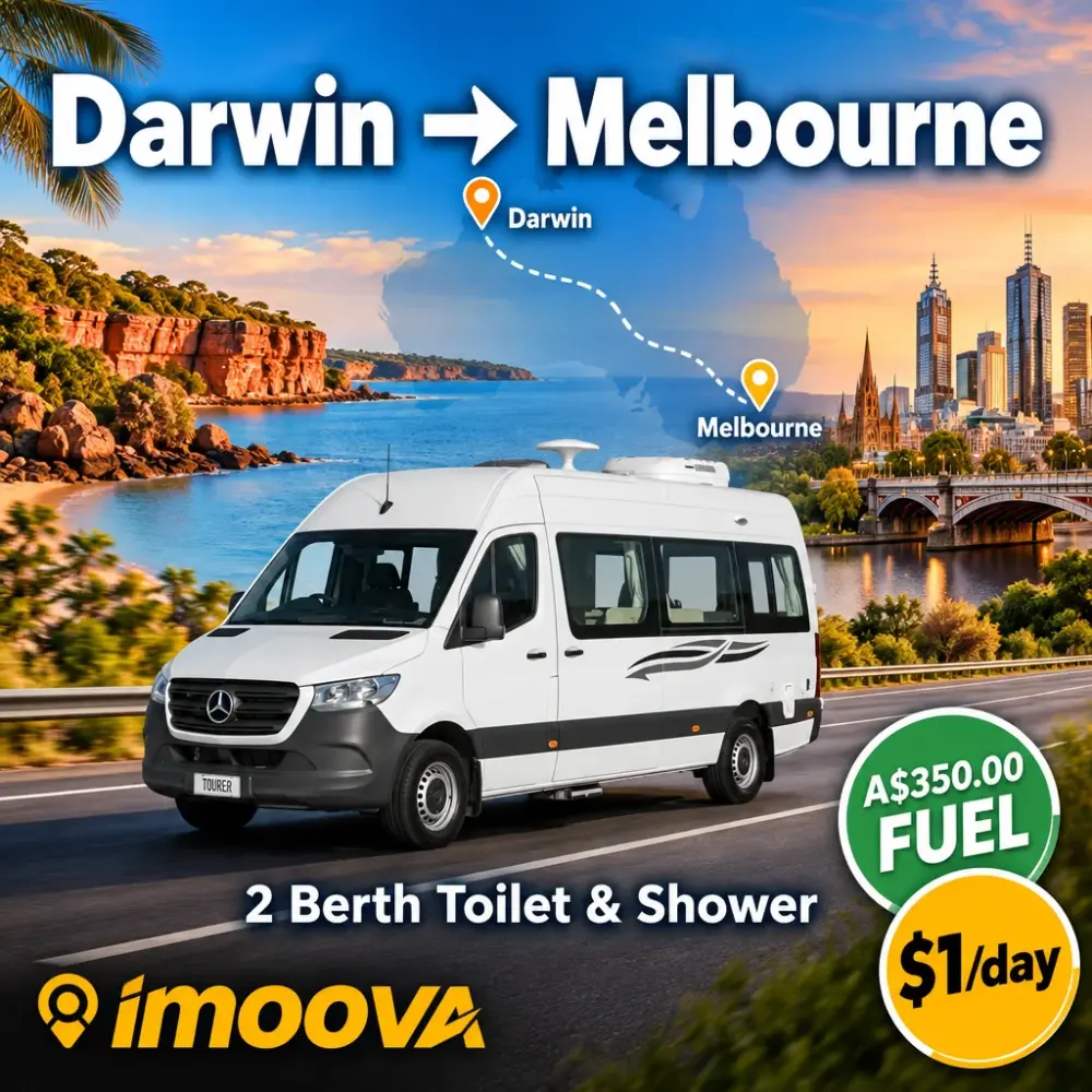 2 Berth Toilet & Shower Umzug von Darwin nach Melbourne