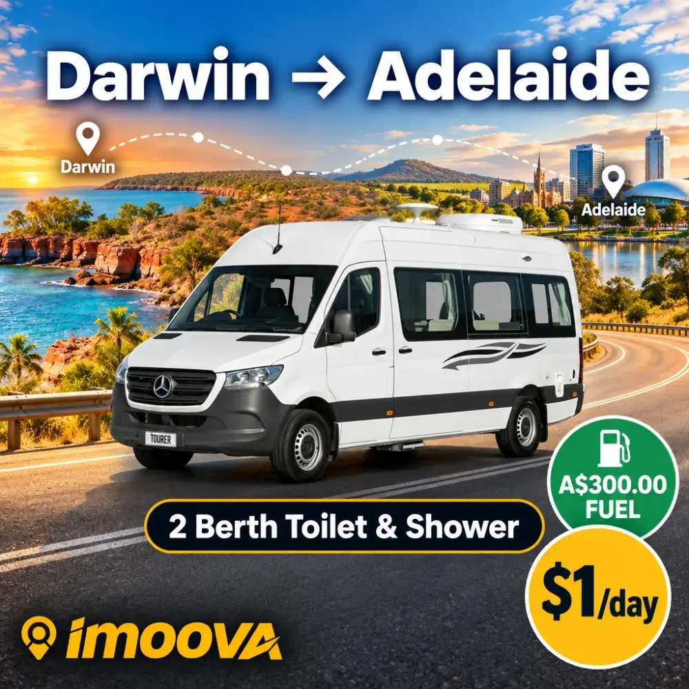 2 Berth Toilet & Shower Umzug von Darwin nach Adelaide