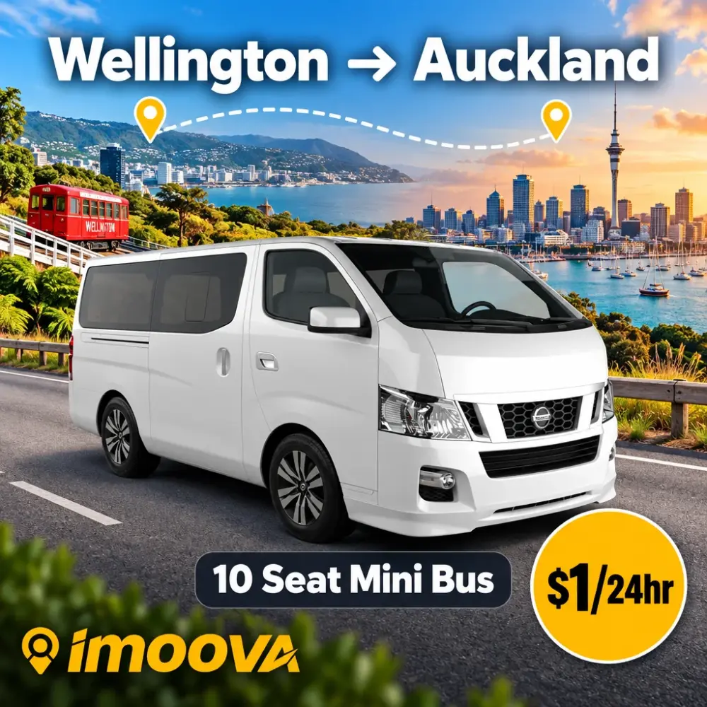 10 Seat Mini Bus Umzug von Wellington nach Auckland