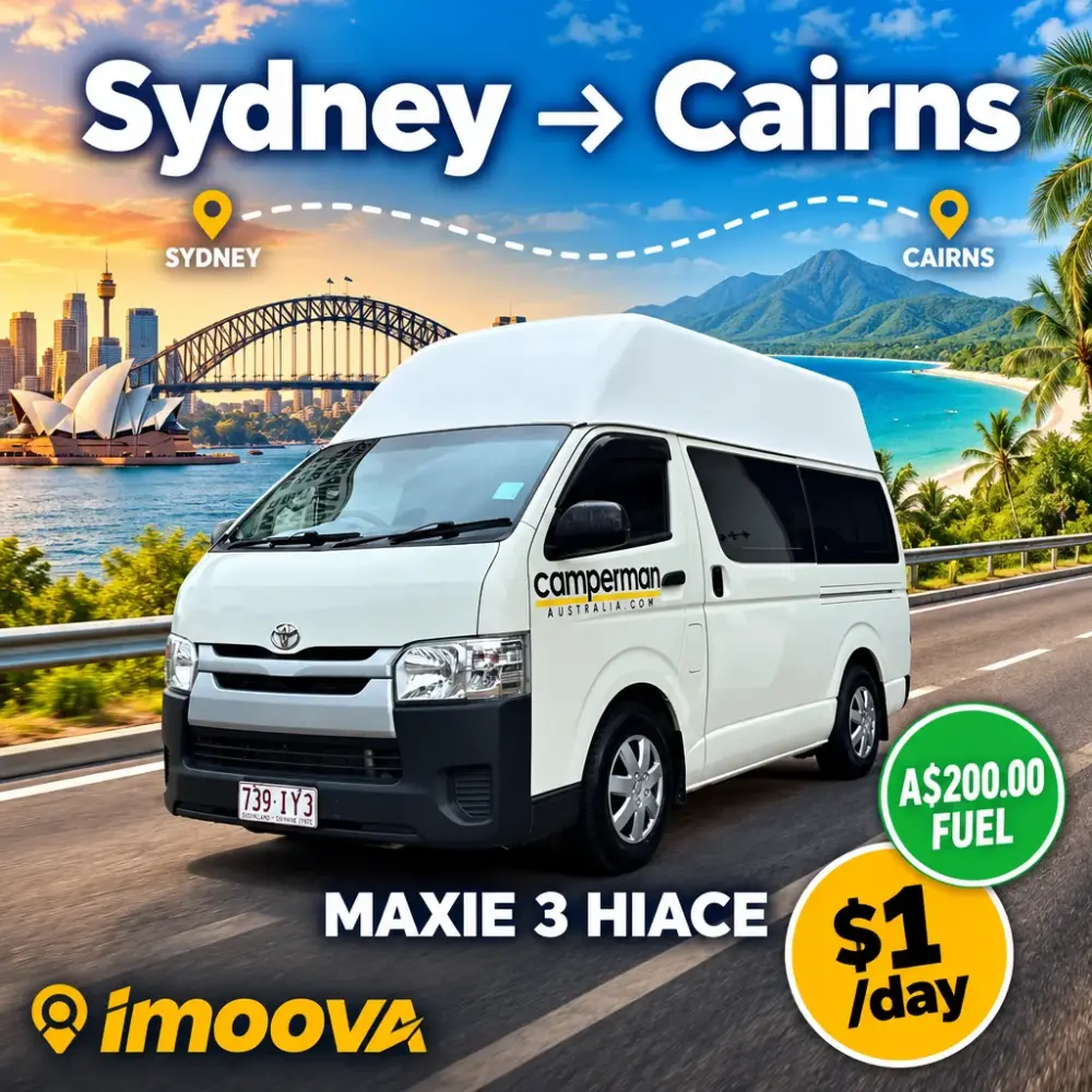 MAXIE 3 HIACE relocation from Sydney to Cairns