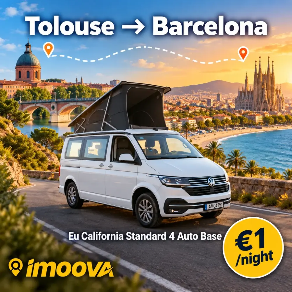 Relocação de Eu California Standard 4 Auto Base de Tolouse para Barcelona