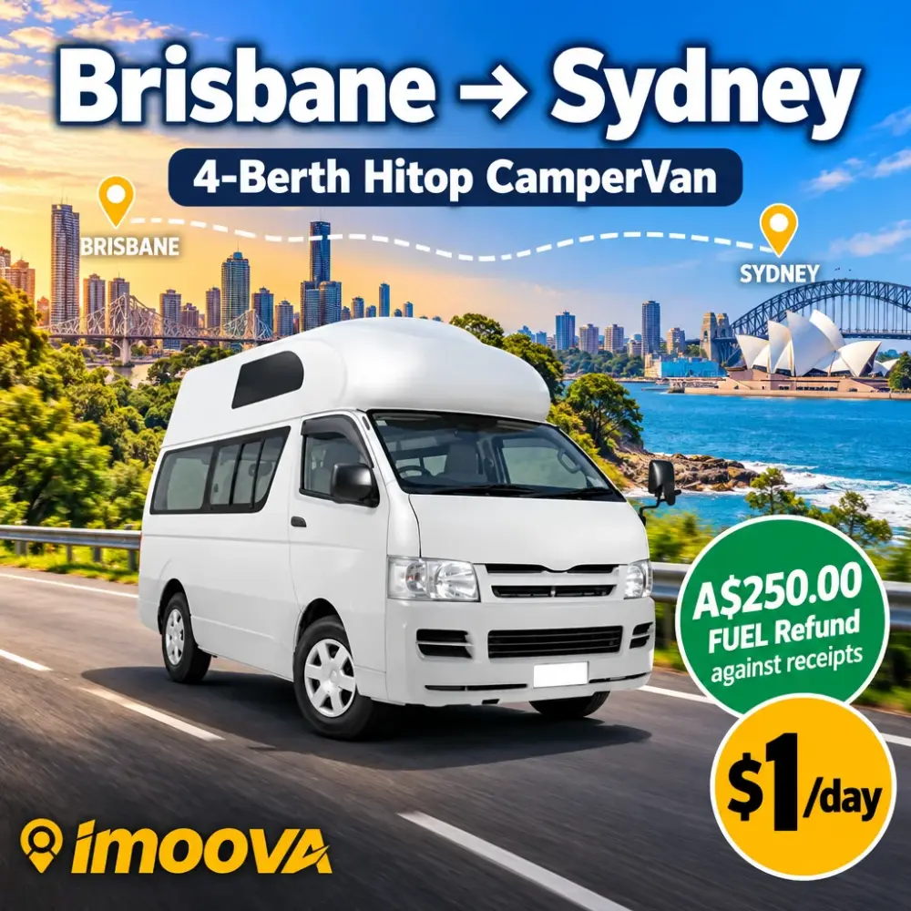 Trasloco di 4-Berth Hitop CamperVan da Brisbane a Sydney