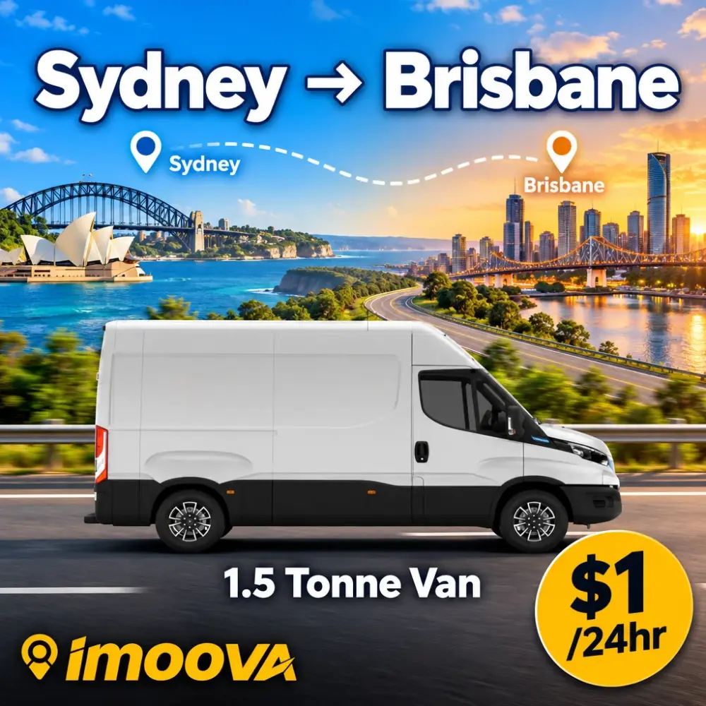 1.5 Tonne Van relocation from Sydney to Brisbane