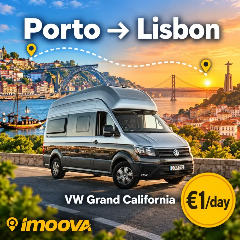 Relocação de VW Grand California de Porto para Lisbon
