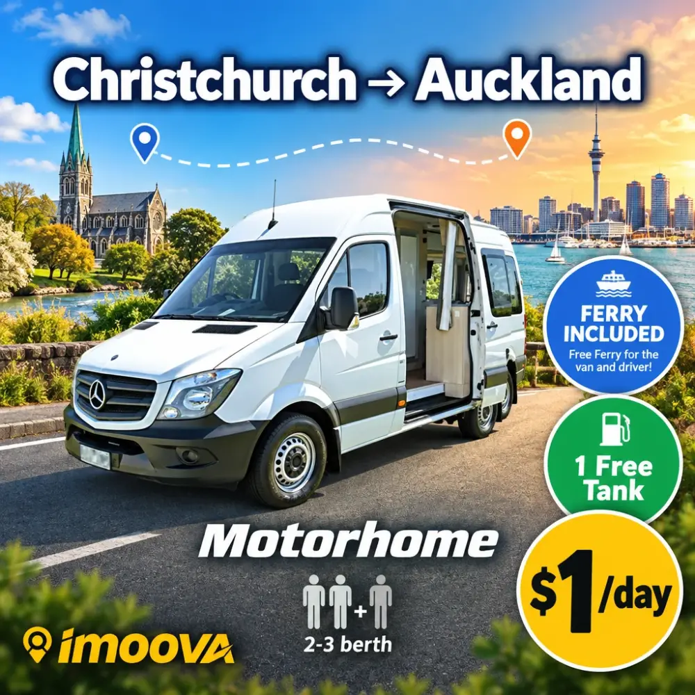 Motorhome relocation from Christchurch to Auckland