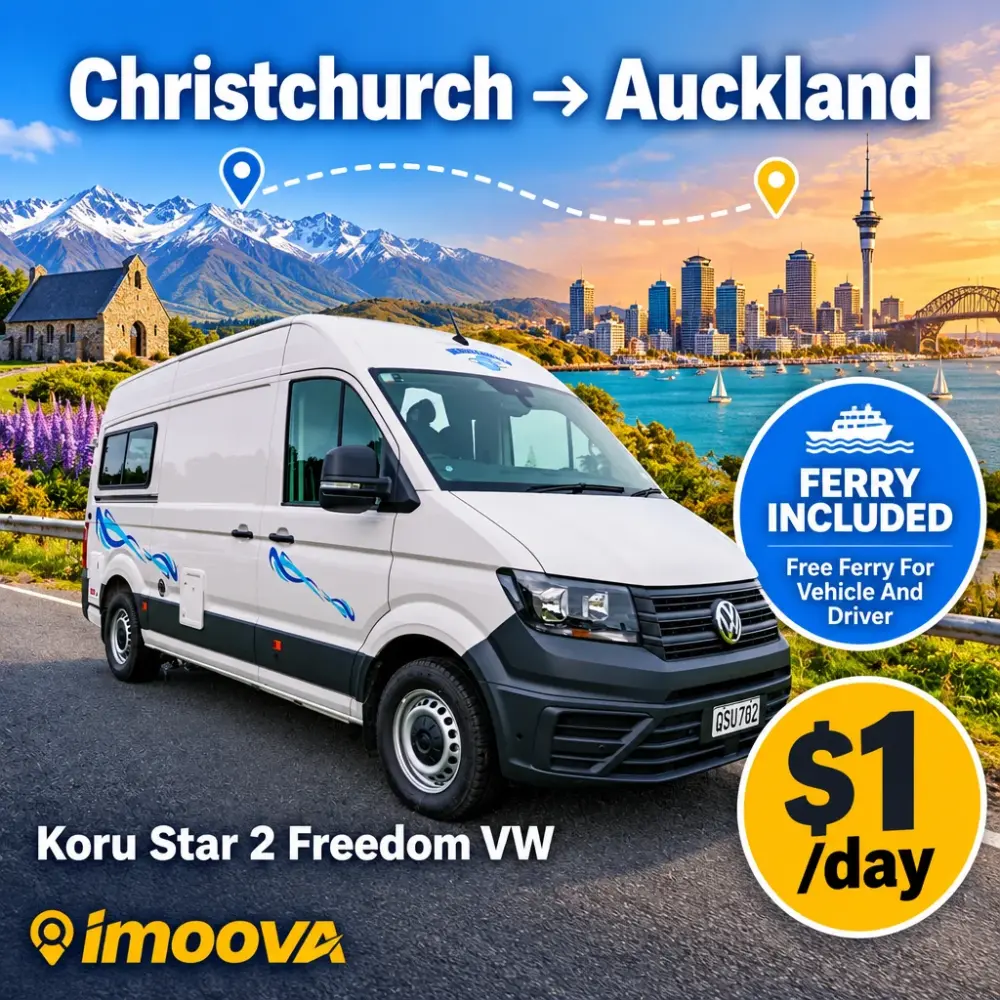 Koru Star 2 Freedom VW relocation from Christchurch to Auckland