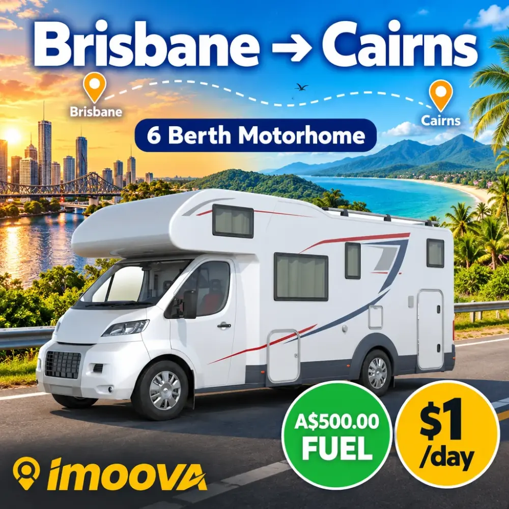 6 Berth Motorhome relocation from Brisbane to Cairns