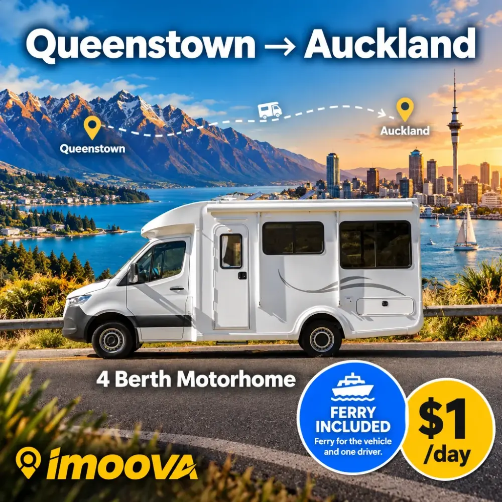 4 Berth Motorhome relocation from Queenstown to Auckland
