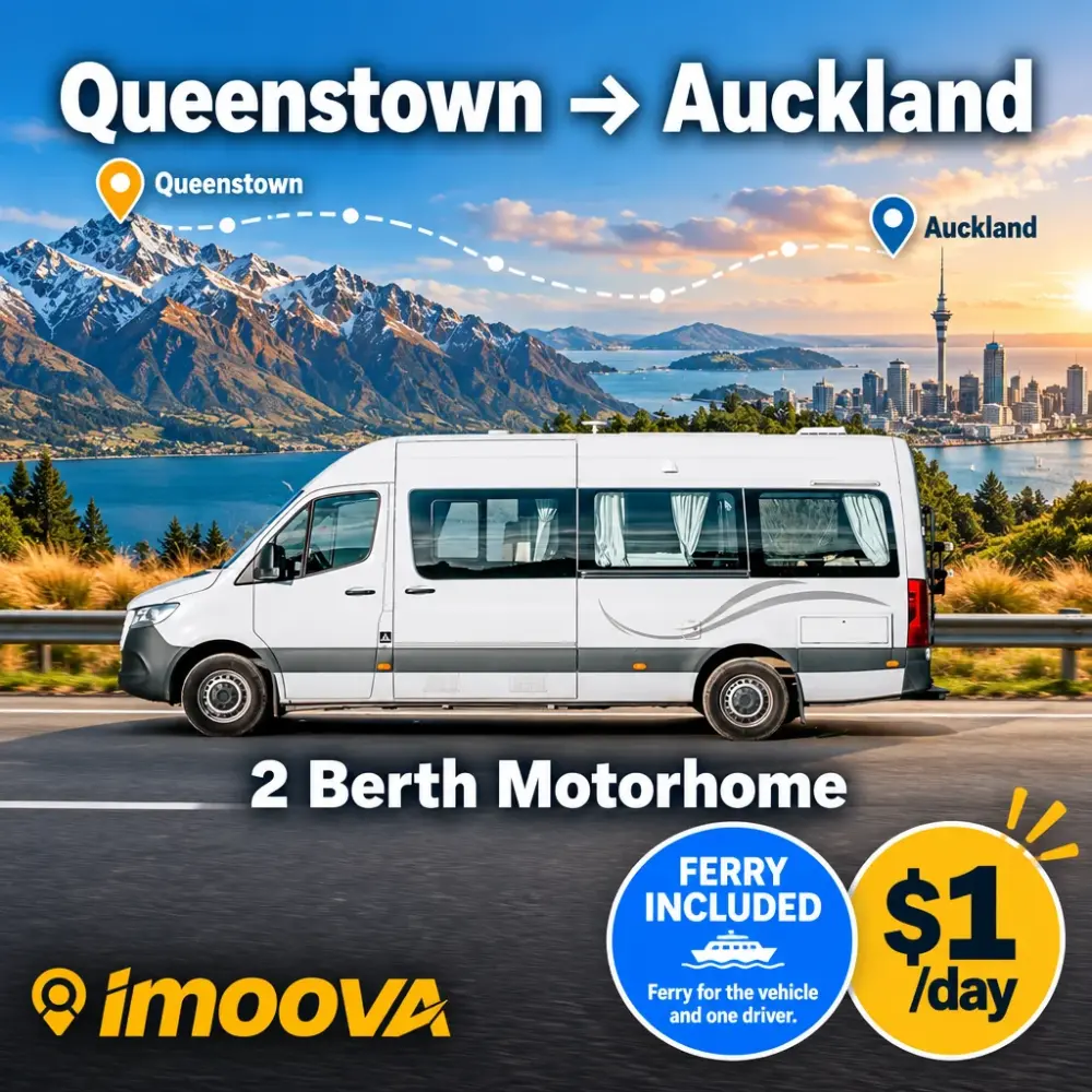 2 Berth Motorhome relocation from Queenstown to Auckland