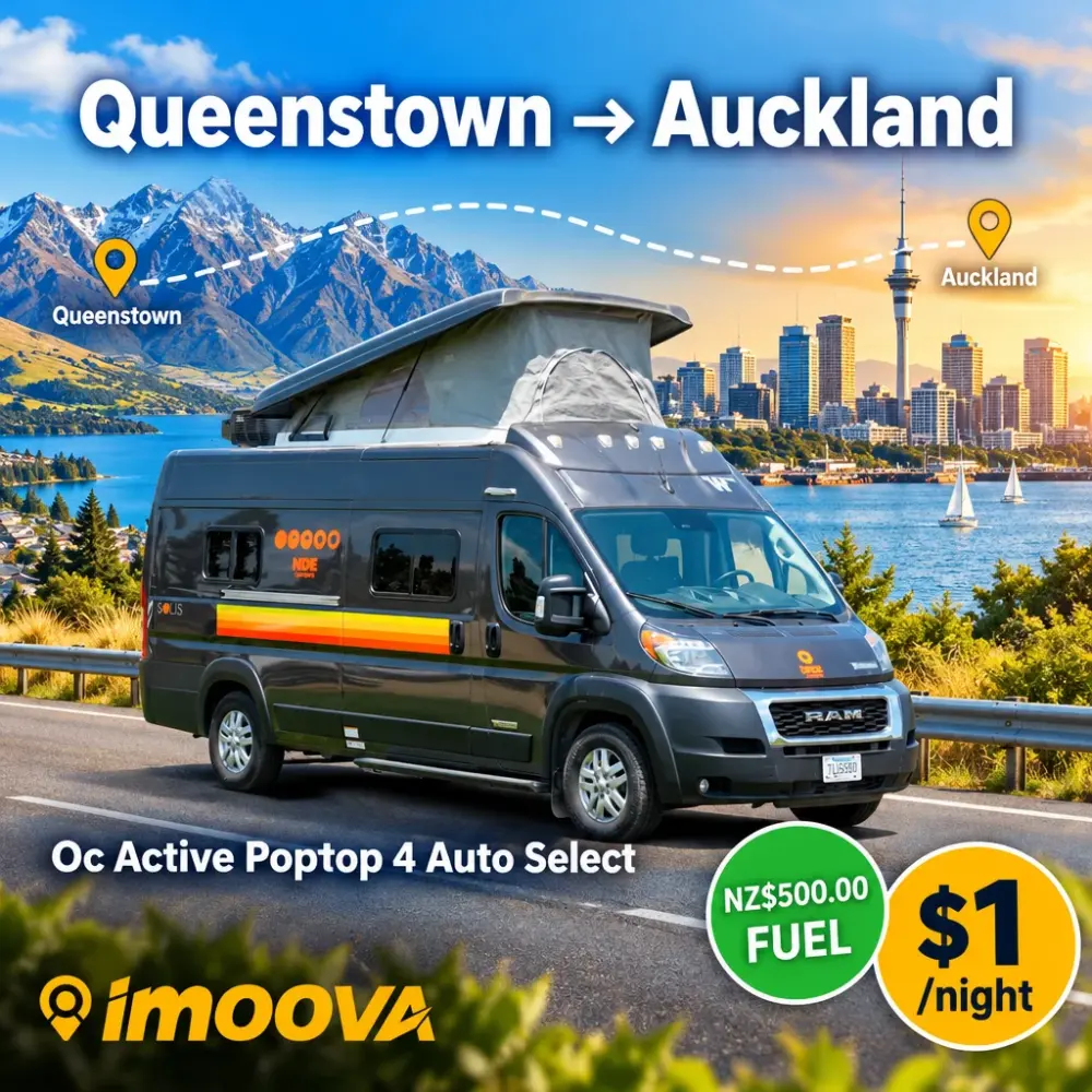 Oc Active Poptop 4 Auto Select relocation from Queenstown to Auckland