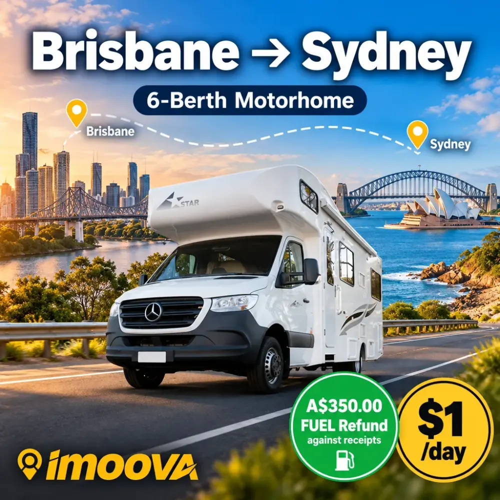 6-Berth Motorhome relocation from Brisbane to Sydney