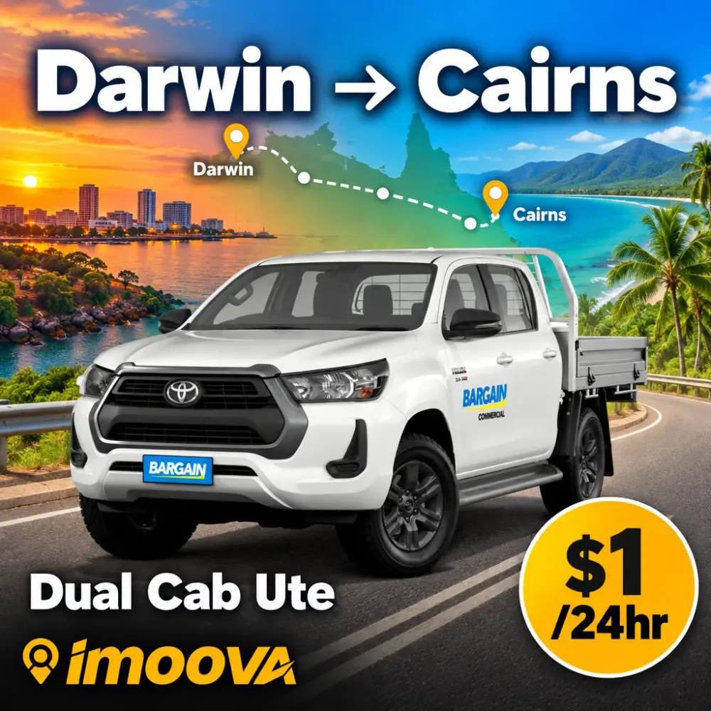 Dual Cab Ute relocation from Darwin to Cairns